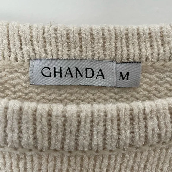 GHANDA knit singlet top size Medium - Picture 2 of 3